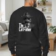 The Catfather Fathersday Best Birthday Cat Dad Men's Sweatshirt Back Print
