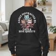 Cats Side Quest Distracted Tabletop Men Women Kids Dad Men's Sweatshirt Back Print