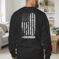 Cheer Dad Bodyguard Family Father Cheerleader Squad Men's Sweatshirt Back Print