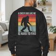Cheer Dad Cheerleading Bigfoot Men's Sweatshirt Back Print