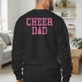 Cheer Dad Vintage Retro Cheerleading Pink Men's Sweatshirt Back Print
