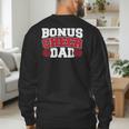 Cheer Stepdad Bonus Cheer Dad Red Men's Sweatshirt Back Print Cheer Stepdad Bonus Cheer Dad Red Men's Sweatshirt Back Print