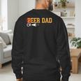 Cheerleader Dad Beer Cheerleading Cheer Dad Men's Sweatshirt Back Print