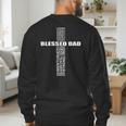 Christian Blessed Dad Cross Father's Day Best Dad Men's Sweatshirt Back Print