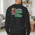 Christmas Twins Expecting Dad T-Shirt Pregnant Wife Tee Men's Sweatshirt Back Print