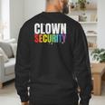 Clown Security Halloween Dad Mom Costume Men's Sweatshirt Back Print