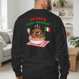 Couple Daddy's Little Meatball Italian Men Men's Sweatshirt Back Print