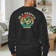 In A Crappie Mood Retro Fishing Sarcastic Dad Men's Sweatshirt Back Print