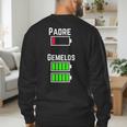 Cufflinks Battery Filled Tired Dad Low Battery Charge Men's Sweatshirt Back Print