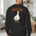 Cute Duck Dad Lover Illustration Duck Owner Men's Sweatshirt Back Print
