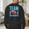 Cute Team Touchdowns Gender Reveal For Mom And Dad Men's Sweatshirt Back Print