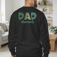 Dad Asaurus Dinosaur Birthday Mom Dad Birthday Boy T-Rex Men's Sweatshirt Back Print