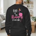 Dad Of B-Day Girl Flamazing Pink Flamingo Birthday Party Men's Sweatshirt Back Print Dad Of B-Day Girl Flamazing Pink Flamingo Birthday Party Men's Sweatshirt Back Print