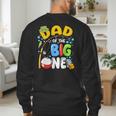 Dad Of The Big One Fishing Birthday Boy Family Party Men's Sweatshirt Back Print