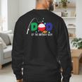 Dad Of The Big One Fishing Boy First Birthday Ofishally Men's Sweatshirt Back Print