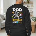 Dad Of The Birthday Boy Astronaut Outer Space Birthday Men's Sweatshirt Back Print