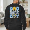 Dad Of The Birthday Boy Blue Dog Family Matching Men's Sweatshirt Back Print