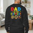 Dad Of The Birthday Boy Building Block Birthday Men's Sweatshirt Back Print