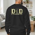Dad Of The Birthday Boy Deer Hunter Camouflage Flag Men's Sweatshirt Back Print
