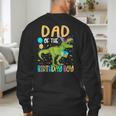 Dad Of The Birthday Boy Family Matching Dinosaur Squad Men's Sweatshirt Back Print