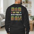 Dad Of The Birthday Boy Gamer Pixel Birthday Party Matching Men's Sweatshirt Back Print