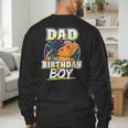 Dad Of Birthday Boy Kids Reptile Birthday Party Men's Sweatshirt Back Print