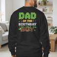 Dad Of The Birthday Boy Pixel Gamer Party Matching Family Men's Sweatshirt Back Print