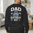 Dad Of The Birthday Boy Police Car Policeman Police Officer Men's Sweatshirt Back Print