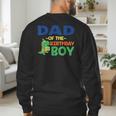 Dad Of The Birthday For Boy Saurus Rex Dinosaur Party Men's Sweatshirt Back Print