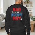 Dad Of The Birthday Boy Spider Web Birthday Party Matching Men's Sweatshirt Back Print