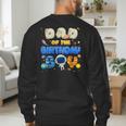 Dad Of The Birthday Boy Two The Moon Space Family Matching Men's Sweatshirt Back Print