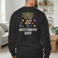Dad Of The Birthday Boy Video Gamer Pixel Number Men's Sweatshirt Back Print