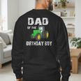 Dad Of The Birthday Boy Vintage Farm Tractor Party Family Men's Sweatshirt Back Print