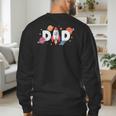 Dad Of The Birthday Boys Space Astronaut 1st Birthday Family Men's Sweatshirt Back Print