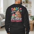 Dad Of The Birthday Capybara Boba Tea Girl Bday Party Family Men's Sweatshirt Back Print