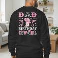 Dad Of The Birthday Cowgirl Pink Disco Rodeo Western Men's Sweatshirt Back Print Dad Of The Birthday Cowgirl Pink Disco Rodeo Western Men's Sweatshirt Back Print