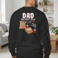 Dad Birthday Crew Pizza Theme Birthday Pizza Lover Party Men's Sweatshirt Back Print