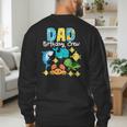 Dad Birthday Crew Sea Ocean Fish Aquarium Bday Party Men's Sweatshirt Back Print