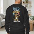 Dad Of The Birthday Girl Boy Cheetah Men's Sweatshirt Back Print