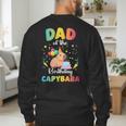 Dad Of The Birthday Girl Capybara Bday Party Family Men's Sweatshirt Back Print