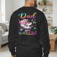 Dad Of The Birthday Girl Rolling Skate Family Matching Men's Sweatshirt Back Print