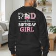 Dad Of The Birthday Girl Shirt Farm Cow Daddy Papa 1st Men's Sweatshirt Back Print