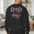Dad Of The Birthday For Girl Winter Onederland 1st Birthday Men's Sweatshirt Back Print