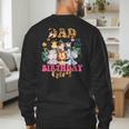 Dad Of The Birthday Girl Zoo Theme Animal Party Safari Cool Men's Sweatshirt Back Print