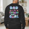 Dad Of The Birthday Mermaid Girl Family Matching Party Men's Sweatshirt Back Print