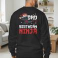 Dad Of The Birthday Ninja Daddy Party Best Father Boy Pop Men's Sweatshirt Back Print