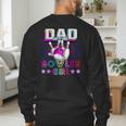 Dad Of The Bowler Girl Matching Family Bowling Birthday Men's Sweatshirt Back Print