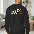 Dad Construction Excavator Family Matching Bday Party Men's Sweatshirt Back Print