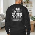 Dad By Day Gamer By Night PC Gaming Gift Men's Sweatshirt Back Print