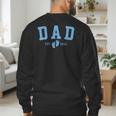 Dad Est 2026 Blue Baby Feet First Time Boy Daddy Men's Sweatshirt Back Print